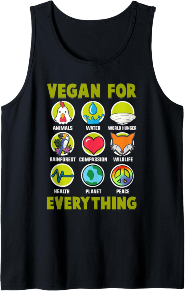 Vegan For Everything Proud Vegan Tank Top - Image 2